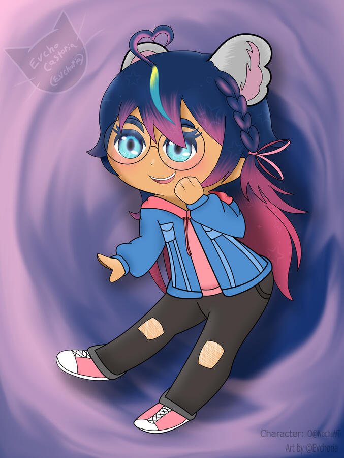 Chibi of VTuber 1 Chibi of VTuber 1