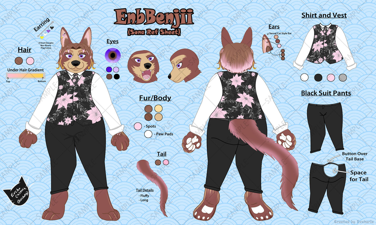 Fursona Ref Sheet Comm 1