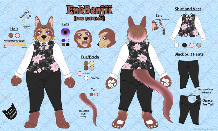 Fursona Ref Sheet Comm 1 Fursona Ref Sheet Comm 1