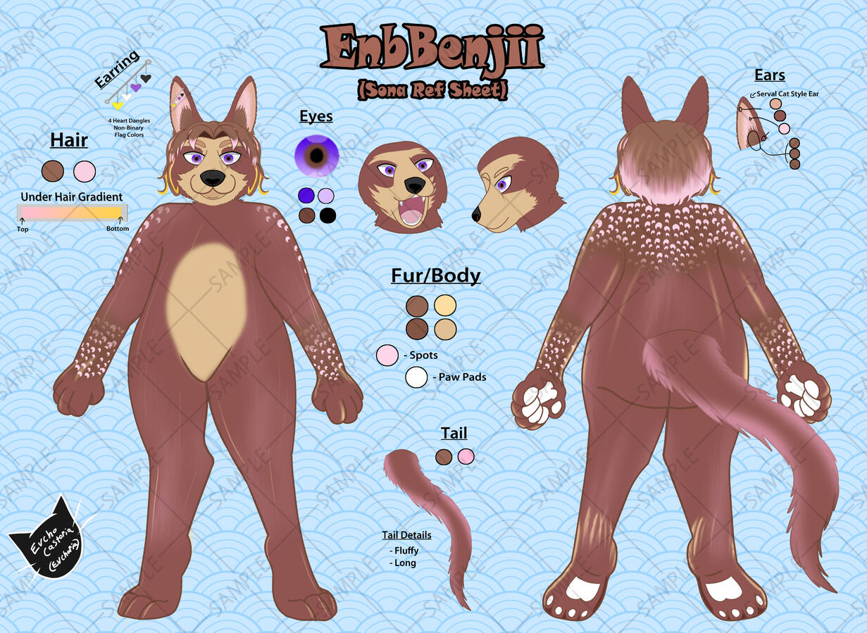 Fursona Ref Sheet Comm 2 Fursona Ref Sheet Comm 2